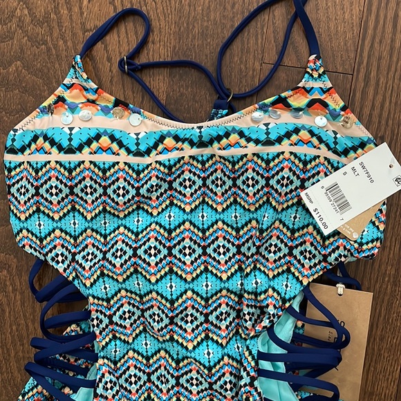 Sperry One Piece Strappy Swimsuit (tribal print) | BNWT - Picture 3 of 5